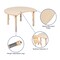 Flash Furniture Crescent 25.125" W, 35.5" L, 23.5" H, Laminate, Brown YU-YCY-093-0034-CIR-TBL-NAT-GG - alternate 5